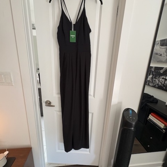 Halara Backless Side Invisible Zipper Pocket Wide Leg Quick Dry Resort Slip - Picture 7 of 7